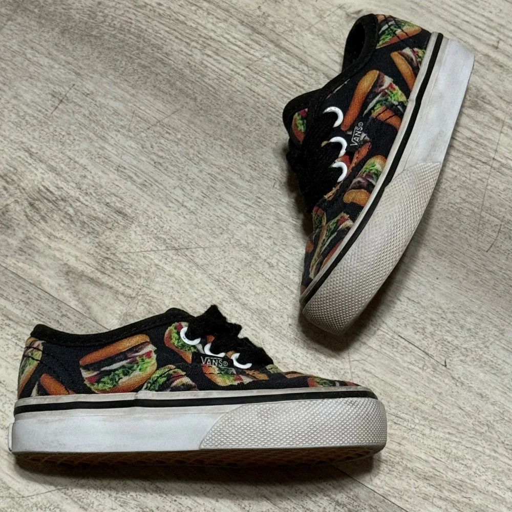 VANS Off the Wall Burger Toddler 4 Shoes‎ Sneaker